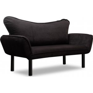 Chatto 2-Sitzer Schlafsofa - Schwarz