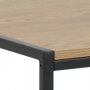 Seaford Schreibtisch 100 cm - Eiche/schwarz