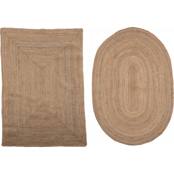 Oliventeppich - Jute
