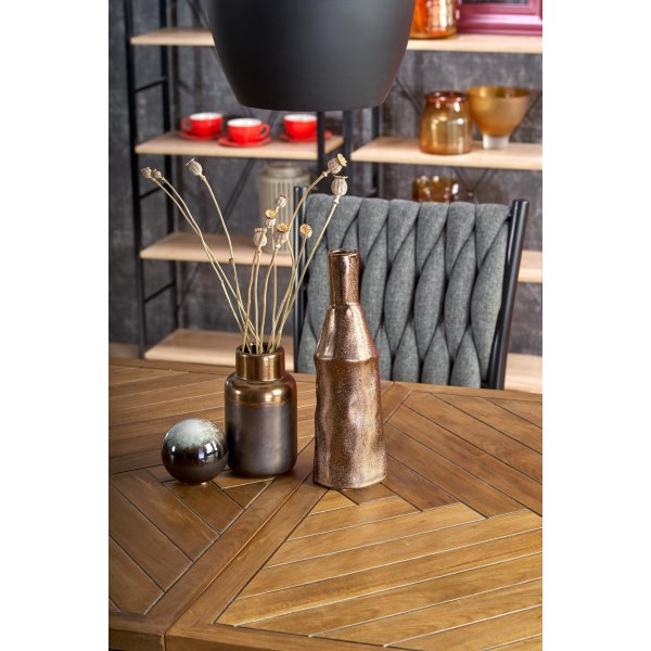 Santos ausziehbarer Esstisch 90x180-240 cm - Wabe/Schwarz Santos ausziehbarer Esstisch 90x180-240 cm - Wabe/Schwarz