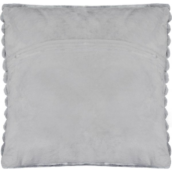 Gestreiftes Dekokissen Grau - 45 x 45 cm