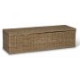 Croco Aufbewahrungsbox - Mahagoni/Rattan