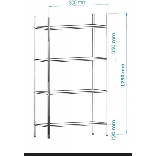 Marta B�cherregal - Schwarz