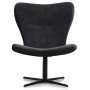 Rot gesprenkelter Designer-Sessel - Dunkelgrau (Samt)