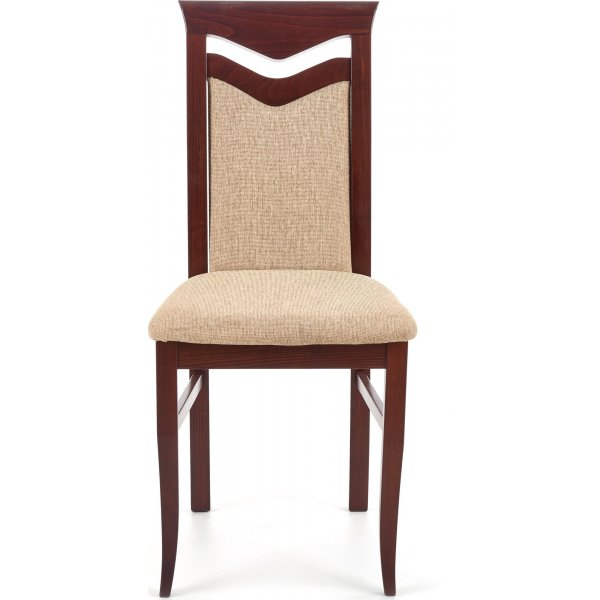 Melanie Esszimmerstuhl - Walnuss/Beige Melanie Esszimmerstuhl - Walnuss/Beige