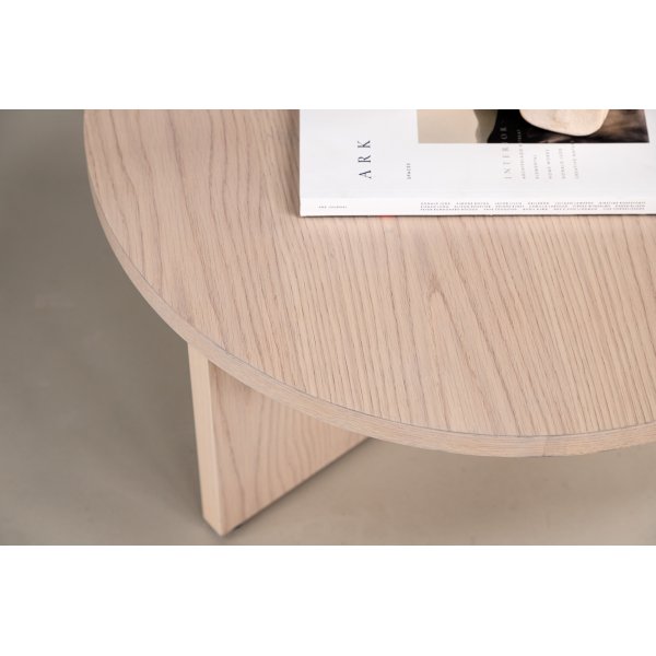 Melker Couchtisch 85 cm- Whitewash