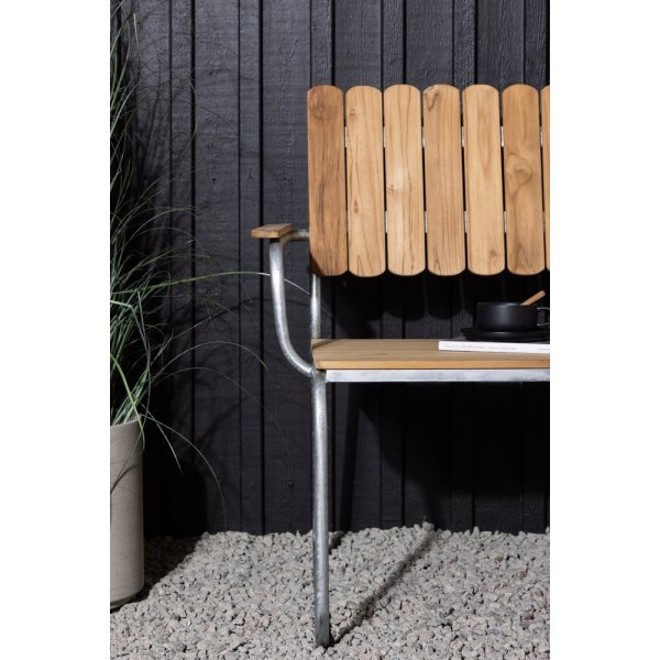 Holmsund Bank - Natur/Silber