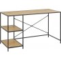 Seaford Schreibtisch 130 cm - Eiche/schwarz