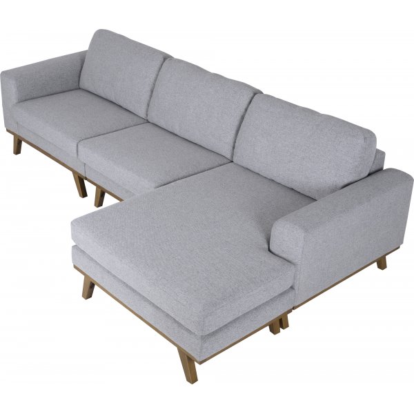 Sofa mit Wende-Diwan grau 283 cm Sofa mit Wende-Diwan grau 283 cm