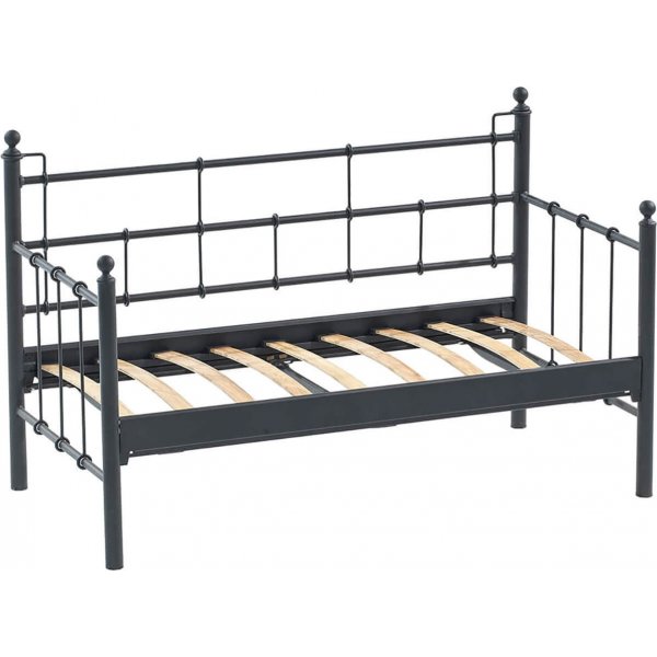 Lalas 2-Sitzer Outdoor-Sofa - Schwarz/Rauch + Textilreinigung fr Mbel