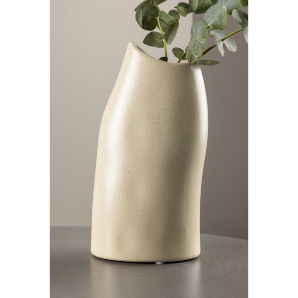 Ernst Vase - Beige/Schwarz Ernst Vase - Beige/Schwarz