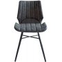 Unique Chair - Anthrazitfarbenes Vintage-Leder (Pu)