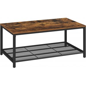 Couchtisch Nick 106 x 60 cm - Braun/Schwarz