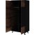 Fate Kleiderschrank 90x182 cm - Eiche/Schwarz