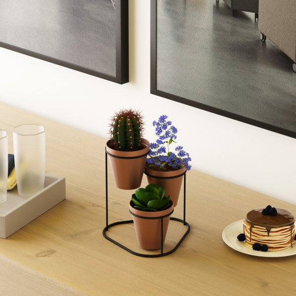 Plato 14 Tpfe - Kupfer/Schwarz