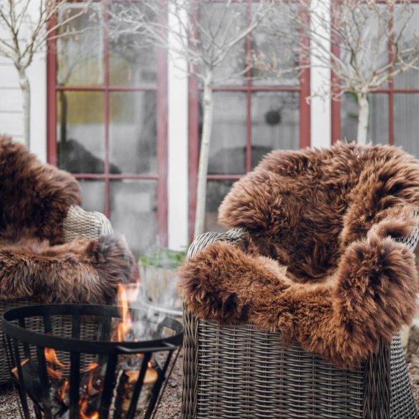 Sanft doppeltes Schaffell Braun - 60 x 180 cm Sanft doppeltes Schaffell Braun - 60 x 180 cm