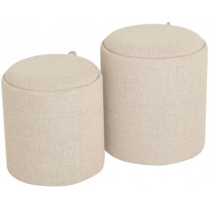 Maiko Hocker 2 Stck - Beige