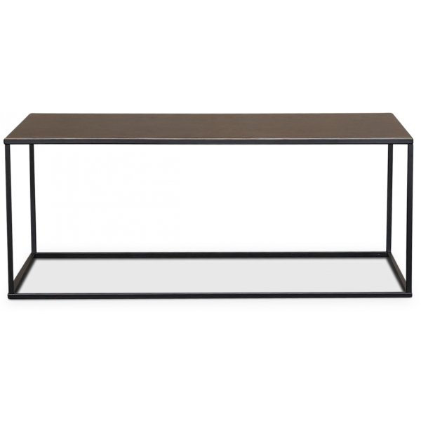 Mio Couchtisch 120 x 60 cm - Braunes Eichenfurnier / Schwarz