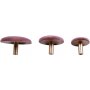 Giza Wandknpfe zum Aufhngen - Rosa/Messing - 3 Stk