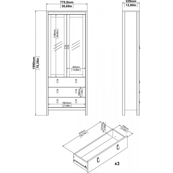 Vitrine Madrid - Wei
