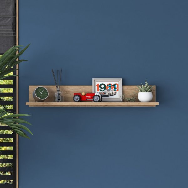 Algot Wandregal 90 cm - Walnuss