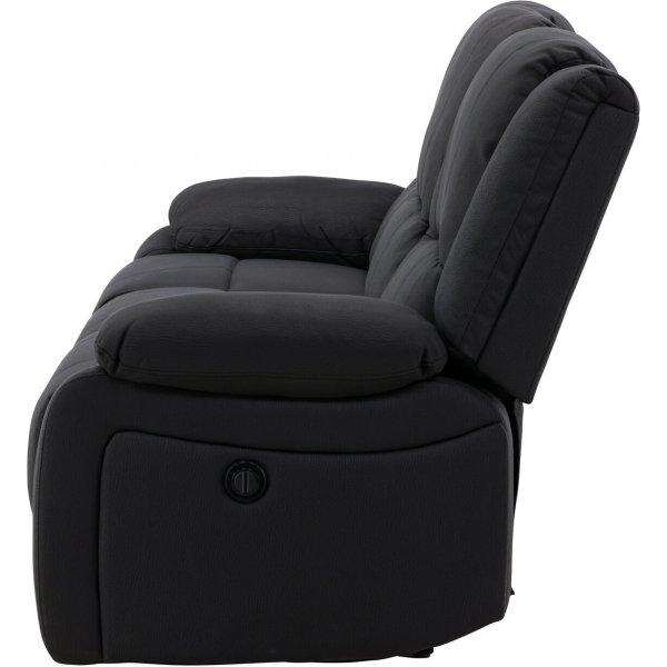 Singapore 3-Sitzer-Liegesofa - Schwarz