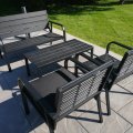 Kundenbild Alesund Lounge-Gruppe mit Tisch und Polsterset - schwarz