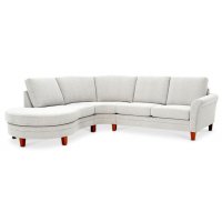 Rosé Ecksofa runder Diwanabschnitt links - Beliebige Farbe Rosé Ecksofa runder Diwanabschnitt links - Beliebige Farbe