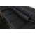 Dominic 3-Sitzer-Sofa aus schwarzem Kunstleder + Mbelpflegeset fr Textilien