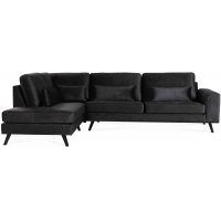 Ranger Sofa mit offenem Ende links - Anthrazitgrau (Samt) Ranger Sofa mit offenem Ende links - Anthrazitgrau (Samt)