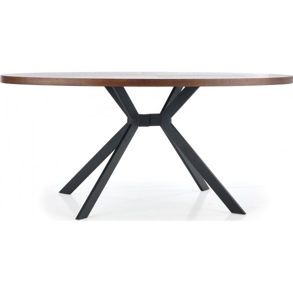 Ticino Esstisch - Nussbaum/schwarz