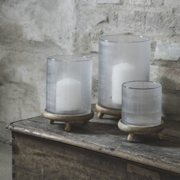 Toivo Kerzenlaterne - Glas/Holz Toivo Kerzenlaterne - Glas/Holz