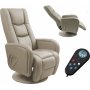 Bibi Liegesessel mit Massage - beiges PVC