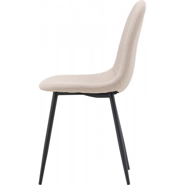 Bridge-Esszimmerstuhl - Beigefarbenes Boucl