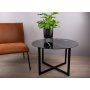 Figo runder Couchtisch 80 cm - Schwarz