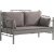 Hampus 2-Sitzer Outdoor-Sofa - Braun + Mbelpflegeset fr Textilien