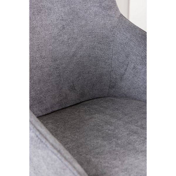 Rosie Esszimmerstuhl - Grau/Schwarz