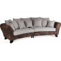 Western 4-Sitzer gebogenes Sofa - Vintage / Beige
