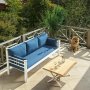 Kappis 3-Sitzer Outdoor-Sofa - Wei/Blau