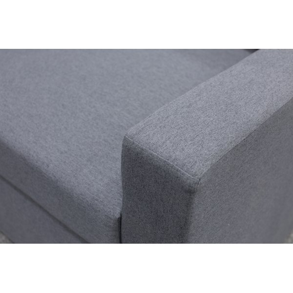 Schlafsofa Dream mit Stauraum (Ecksofa) rechts - Dark Grey