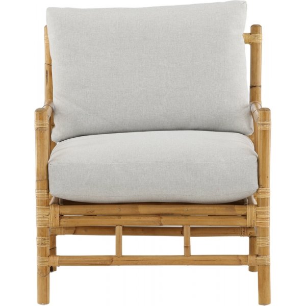 Sessel aus Rohrgeflecht - Hellgrau/Natur Sessel aus Rohrgeflecht - Hellgrau/Natur