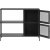 Billy Sideboard aus schwarzem Metall