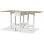 Signum Knock Tisch - Wei/Eiche