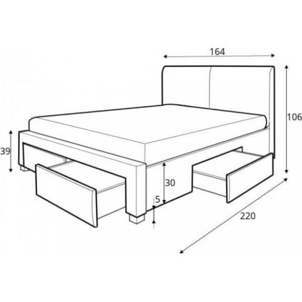 Arijana Bettgestell mit Stauraum 160x200 cm - Grüner Samt Arijana Bettgestell mit Stauraum 160x200 cm - Grüner Samt