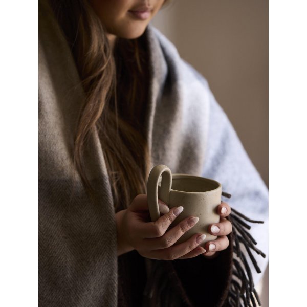 Wollplaid 130 x 170 cm - Grau