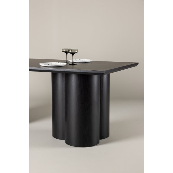 Olivia Esstisch 210X100 cm schwarz gebeizt