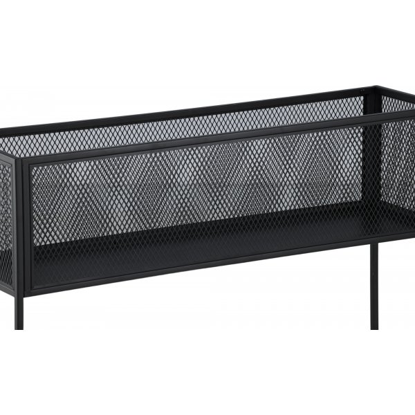 Teo-Reliefregal - Schwarz