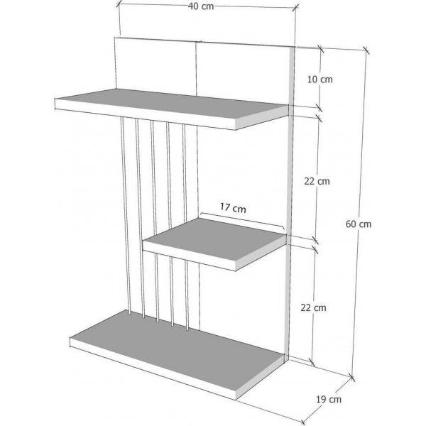 Kinik Wandregal - Wei
