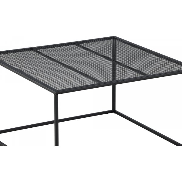 Netz Couchtisch 80 x 80 cm - Schwarz Netz Couchtisch 80 x 80 cm - Schwarz