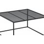 Netz Couchtisch 80 x 80 cm - Schwarz